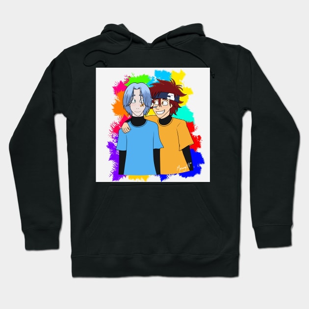 Reki and Langa - Colors Hoodie by MariangelP